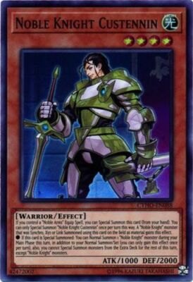 Noble Knight Custennin - CYHO-EN088 - Super Rare - Unlimited Edition x1 - Near M-image
