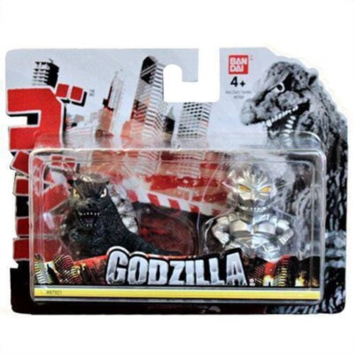 Bandai Godzilla Chibi Figure 2-Pack - Godzilla and Mechagodzilla New in Box-image