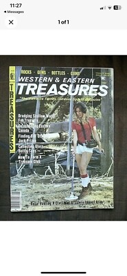 TREASURE MAGAZINE ARTICLE DOWSING & FIELD TEST FISHER 1220 X PRO METAL DETECTOR-image