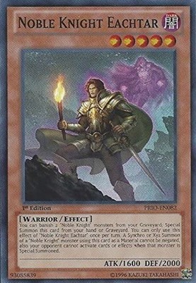 Noble Knight Eachtar - PRIO-EN082 - Super Rare - 1st Edition - Moderately Played-image