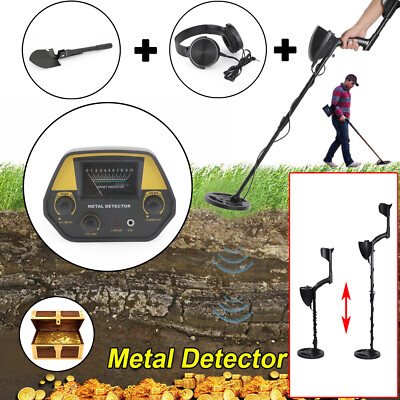 Metal Detector + Shovel + Headphone 3 in 1  Deep Sensitive Big A1-image