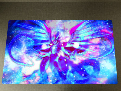 WVICM Playmat Galaxy Eyes Photon Dragon TCG CCG Trading Card Game Mat Desk Pad-image