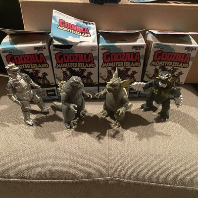 Super7 Godzilla ReAction Monster Island Blind Box Set of 4! Baragon/Megalon-image