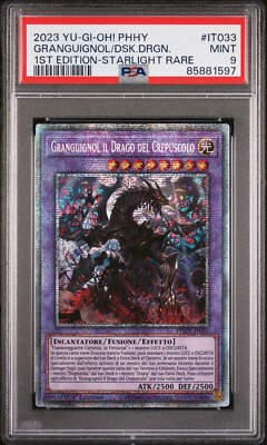 Yu Gi Oh Granguignol The Dragon Of Twilight phhy-it033 PSA 9 Starlight Ita 1ed-image