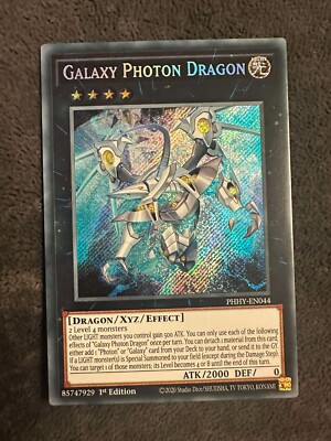 PHHY-EN044 Galaxy Photon Dragon Secret Rare Yugioh 1st-image