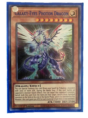 YUGIOH Galaxy-Eyes Photon Dragon Deck Complete 40 - Cards w/ Sleeves-image