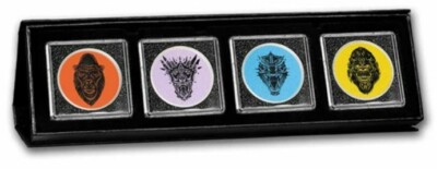 GODZILLA KONG The New Empire 1 oz Fine Silver Box Set of 4 ~SILVER TITANS SET-image
