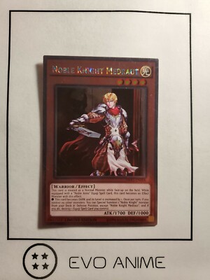 YuGiOh! Noble Knight Medraut NKRT-EN006 Platinum Rare Limited Edition NM-image