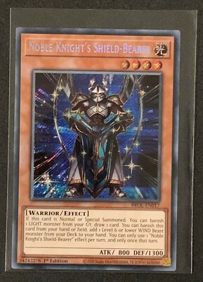Noble Knight's Shield-Bearer | BROL-EN017 | Secret Rare | 1st Edition | YuGiOh-image
