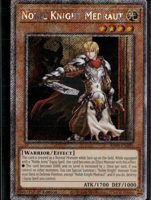 Yu-Gi-Oh! Noble Knight Medraut RA04-EN205 Platinum Secret Rare 1st Edition NM-image