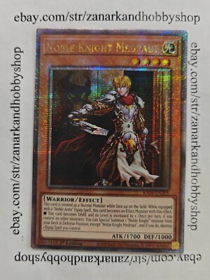 Yugioh Noble Knight Medraut 1st Edition Quarter Century Secret Rare RA04-EN205-image