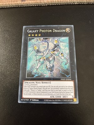 Galaxy Photon Dragon PHHY-EN044 Secret Rare 1st Edition Yugioh Card Mint-image