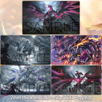 Yu-Gi-Oh! Playmat Neo Galaxy-Eyes Photon Dragon Mat TCG Trading Card Game Pad-image
