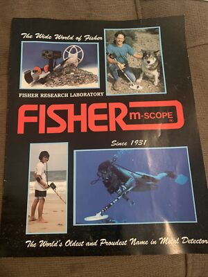 Fisher M-Scope Metal Detector Catalog magazine with inserts-image