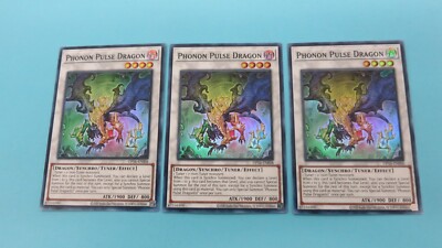 3x PHOTON PULSE DRAGON   OP16-EN008 UNLIMITED SUPER RARE YUGIOH  PACK FRESH-image