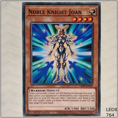 Noble Knight Joan - LED8-EN030 - Common 1st Edition Yugioh-image