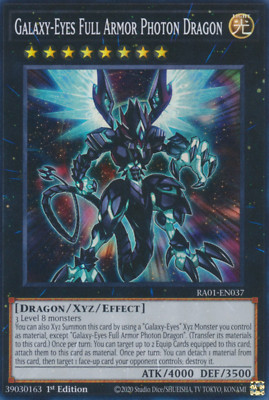 1X NM Galaxy-Eyes Full Armor Photon Dragon - RA01-EN037 - Super Rare 1st Ed-image