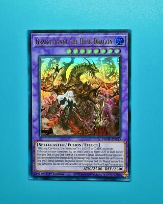 Yugioh Ultra Rare Granguignol The Dusk Dragon PHHY-EN033 1st Edition NM-image
