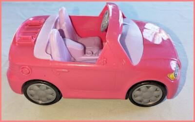 FISHER PRICE LOVING FAMILY CONVERTIBLE VEHICLE CAR Sound PINK 2012 Music RARE-image