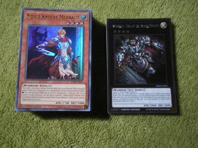 Yugioh 40 Card Complete Noble Knight Deck  + Ultra Pro Sleeves + Bonus-image