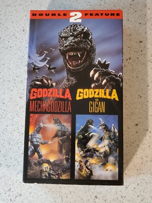 GODZILLA VS MECHAGODZILLA / GODZILLA VS GIGAN VHS DOUBLE FEATURE ANCHOR BAY-image
