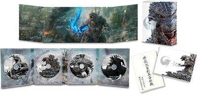 Godzilla Minus One -1.0 Deluxe Edition 4K Ultra HD+3 Blu-ray+2 Booklet+Case OK-image