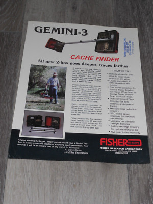 Fisher Metal Detector Gemini-3 Specification Pamphlet-image