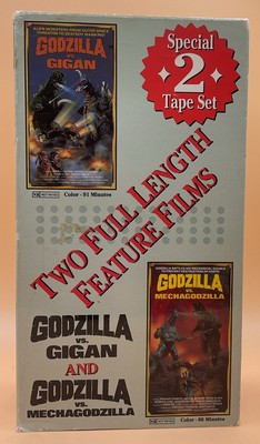 Godzilla Vs Gigan / MechaGodzilla VHS 1993 2 Tape Set **Buy 2 Get 1 Free**-image