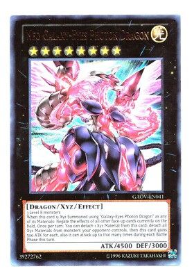 Yu-Gi-Oh Card Neo Galaxy-Eyes Photon Dragon GAOV-EN041 1st Edition Ultra Rare NM-image