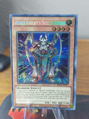 Yugioh! Noble Knight's Shield-Bearer - BROL-EN017 - Secret Rare - 1st Edition LP-image