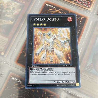 Yu-Gi-Oh! TCG Evolzar Dolkka Photon Shockwave PHSW-EN086 1st Edition Secret Rare-image