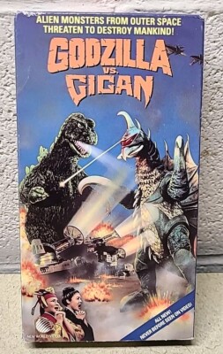 Godzilla vs. Gigan VHS 1988 New World Video Hiroshi Ishikawa Classic Monster-image
