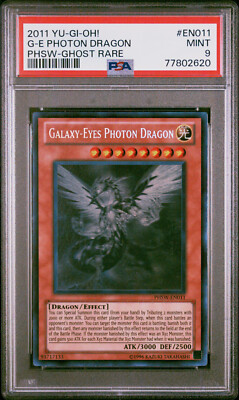 Yugioh Galaxy-Eyes Photon Dragon PHSW-EN011 Ghost Rare PSA 9-image