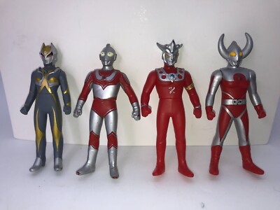 bandai ultraman 4'  FIGURE  LOT - CAMILLA- JACK- LEO - FATHER OF ULTRAMAN 2002-image