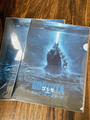 Godzilla King Of Monsters Clear File Set 2pcs Water-Resistant Case-image