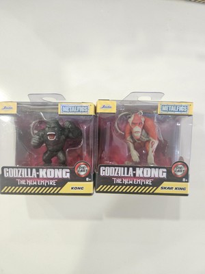 Godzilla X Kong The New Empire Kong & Skar King Lot Jada Metalfigs Keychain Toy-image