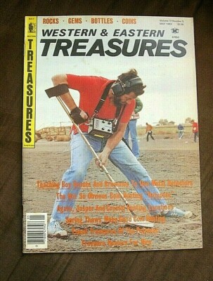  TREASURE MAGAZINE PRODUCT REPORT HOW TO USE FISHER VLF 555D METAL DETECTOR-image