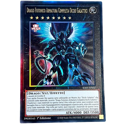 Yugioh IT R Ultimate Ra01-IT037 Drago Fotonico Armatura Completa Occhi Galattici-image