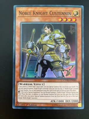 Yugioh Noble Knight Custennin CYHO-EN088 1st Edition MINT-image