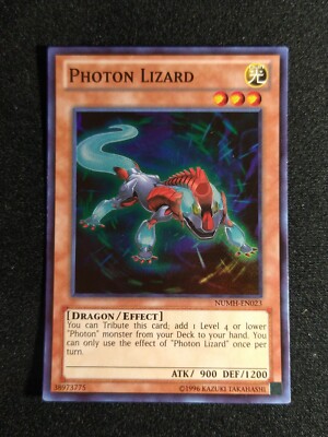 Yu-Gi-Oh! Photon Lizard NUMH-EN023 Unlimited Edition Super Rare NM-image