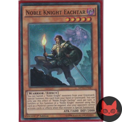 Yugioh Noble Knight Eachtar MP15-EN047 Super Rare 1st Edition NM-image