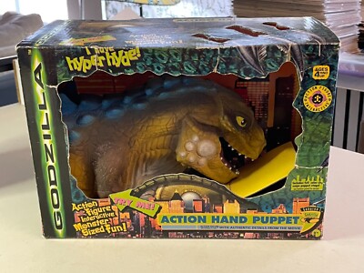 GODZILLA / Action Hand Puppet / 1998 / in Higher Grade Box - RARE-image