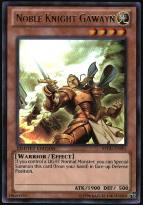 Yu-Gi-Oh! - Noble Knight Gawayn 2012 REDU-ENSP1 Super Rare Limited Edition-image