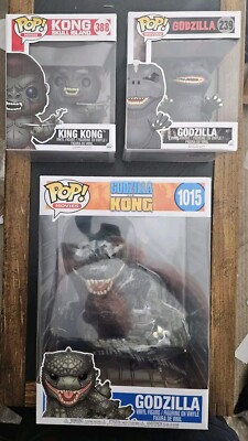 FUNKO POP! - GOZILLA #1015 - GODZILLA #239 - KING KONG #38 -Set of 3 - NEAR MINT-image
