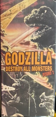 MEZCO 5 Points XL Godzilla Destroy All Monsters (1968) Round 1 Boxed Set In Hand-image
