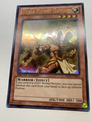 Yugioh Noble Knight Gawayn Limited Edition Ultra Rare REDU-ENSP1 LP-image