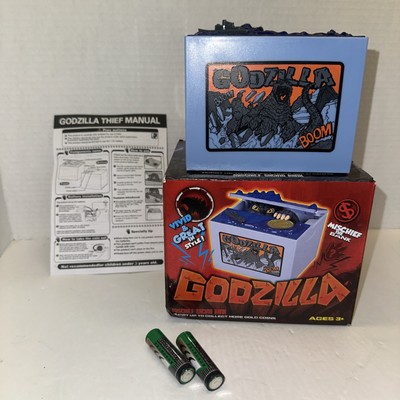 Godzilla Mischief Bank Coin Box with Sound and Moving Figure “New In Box”-image