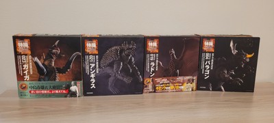 Sci-fi Revoltech Anguirus Rodan Gigan Baragon Kaiyodo Action Figure Set Godzilla-image