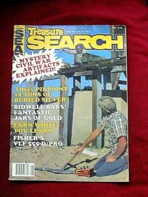 TREASURE MAGAZINE PRODUCT REPORT HOW TO USE FISHER VLF 555D/PRO METAL DETECTOR-image