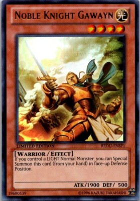 Noble Knight Gawayn REDU-ENSP1 Limited Edition Yugioh LP-image